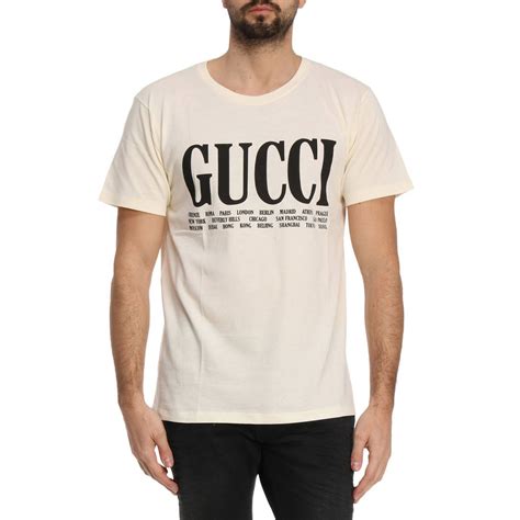 gucci white tshirts|gucci t shirt men white.